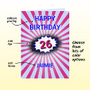 Search for funny 26th birthday Retro