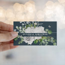 Search for funeral business cards Memorial