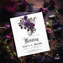 Search for purple gothic wedding invitations Qr code