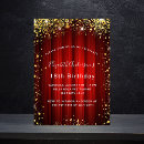 Search for movie theatre birthday invitations Red