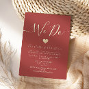Search for red heart wedding invitations Calligraphy