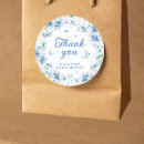 Search for something blue thank you stickers Bridal shower