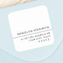 Search for packaging return address labels Modern elegant