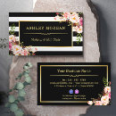 Search for black and white stripes business cards Makeup artist