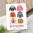 Search for ugly christmas cards Warm wishes