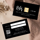 Search for eyelash referral cards Black