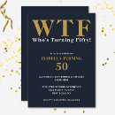 Search for blue 50th birthday invitations Adult birthday party