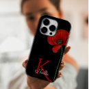 Search for red poppies iphone cases Monogrammed