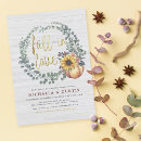 Search for fall couples bridal shower invitations Rustic