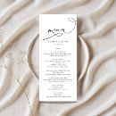 Search for simple wedding menus Elegant