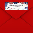 Search for us flag return address labels Patriotic
