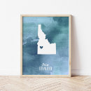 Search for idaho map art State