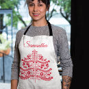 Search for scandinavian aprons Red