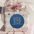 Search for blue and gold wedding stickers Foliage