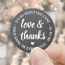 Search for chalkboard stickers Love and thanks
