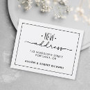 Search for black and white housewarming invitations Change of address