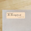 Search for family last name return address labels Modern