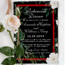 Search for gothic rehearsal dinner invitations Red