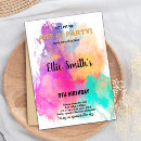 Search for kids art party invitations Girl