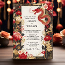 Search for red chinese wedding invitations Dragon