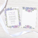 Search for lilac and blue invitations Modern