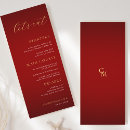 Search for red and gold wedding menus Rehearsal dinner