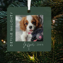 Search for funny dog christmas tree decorations Green
