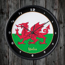 Search for wales clocks Welsh flag