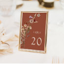 Search for rustic menu table cards Burnt orange