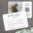 Search for 16 horizontal rsvp cards Black and white