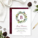 Search for monogram christmas cards Green
