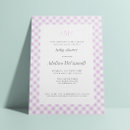 Search for gingham pattern invitations Mother to be