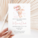 Search for rabbit baby girl shower invitations Pastel colours