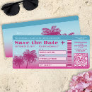 Search for boarding pass save the dates Blue