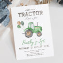 Search for tractor birthday invitations Boy 2nd