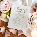Search for antique bridal shower invitations Gold