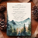 Search for rustic mountain wedding invitations Lakeside nature