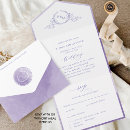Search for royal purple wedding invitations Watercolor