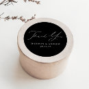 Search for white thank you stickers Calligraphy script