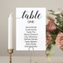 Search for black and white table cards Calligraphy