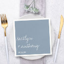 Search for dusty blue wedding napkins Modern