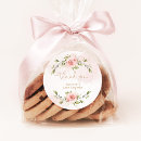 Search for blush pink gold baby shower stickers Thank you