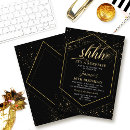 Search for black and gold retirement invitations Surprise