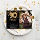 Search for surprise 90th birthday invitations Modern