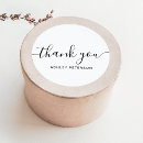 Search for white thank you stickers Minimalist