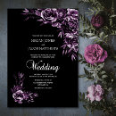 Search for black and purple wedding invitations Rustic