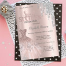 Search for silver sweet 16 invitations Princess