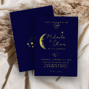 Search for midnight blue wedding invitations Gold stars