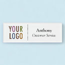 Search for minimalist name tags With magnetic back
