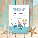Search for watercolor whale baby shower invitations Beach
